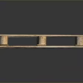 Construction Wooden Pallet Design With Sturdy Wooden Slats And Support Blocks