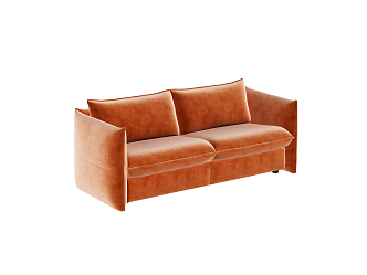 modern double sofa 3d model