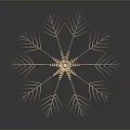 Golden Radial Chandelier With Intricate Branch Like Structure And Modern Design