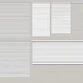 Window Blinds Featuring Various Designs Different Styles and Multiple Size Options 3d model