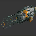 Modern Sci-Fi Cannon Pulse Cannon Sci-Fi Cannon Pulse Cannon 3d model