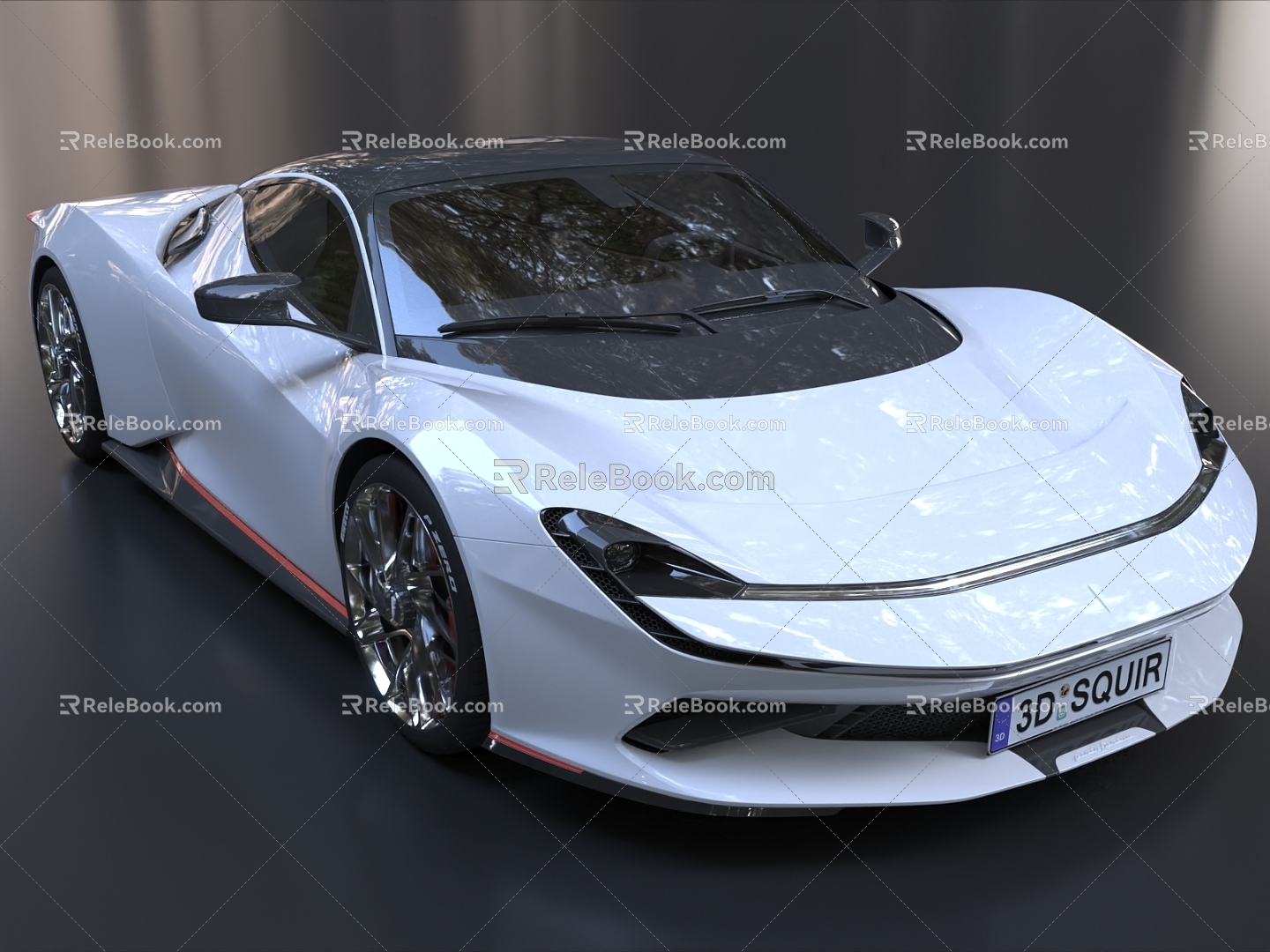 Pininfarina Supercar Battista sports car 3d model