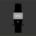 Spacecraft Circular Component Featuring Black Frame And White Structure For Satellite Missions