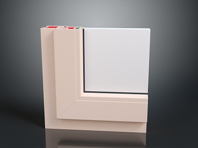 Plastic steel windows, aluminum alloy windows, double-glazed windows, daily necessities model