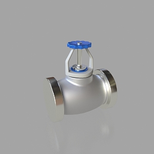 Industrial equipment pipeline valve water pump valve manual valve engineering pipeline valve industrial valve 3d model