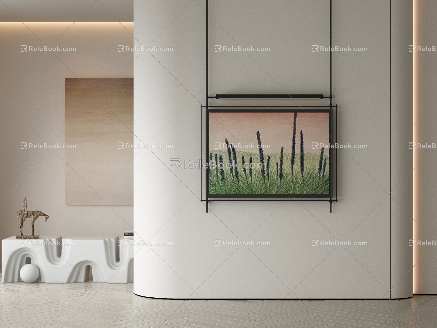 modern decorative painting 3d model