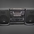 Voice Recorder Radio Sound Old-fashioned Voice Recorder Retro Voice Recorder Old Voice Recorder Low Face Number Low Model Simple Model Game Video Level Super Realistic 3d model