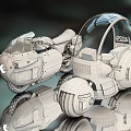 Stylish Green And White Motorcycles With Number 19 Transparent Canopy And Reflection