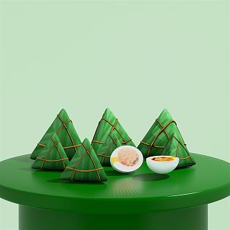 Modern Zongzi Dragon Boat Festival Zongzi 3d model