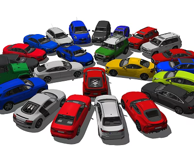 Car Vehicle Combination 3d model Car Vehicle Combination 3d model