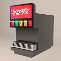 Commercial Coca Cola Beverage Dispenser With Digital Display And Multiple Flavors