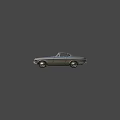 Classic Gray Two Door Car With Sleek Body And Vintage Hardtop Wheels
