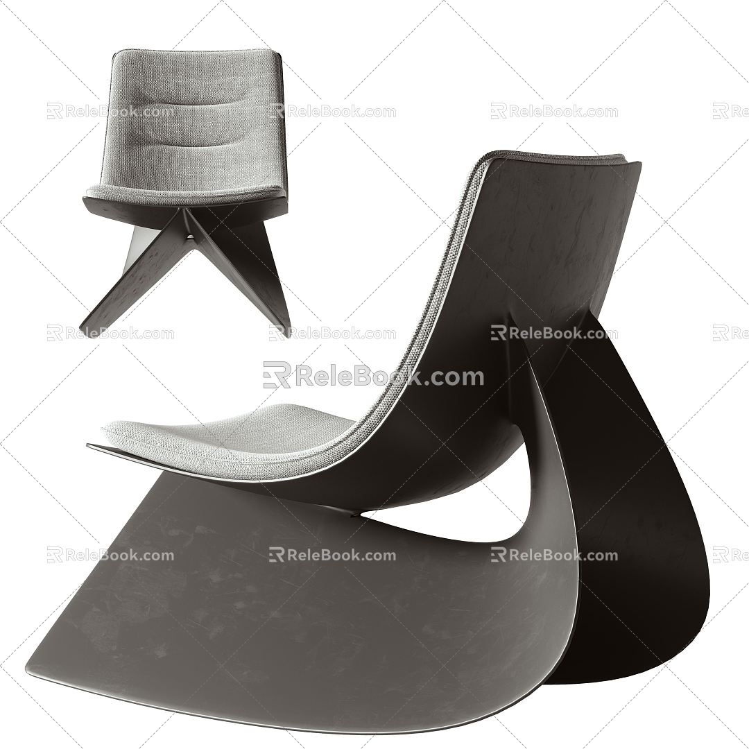 Modern single chair armchair model