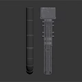 Industrial Mechanical Equipment With Black Curved Pipe And Gray Structural Components