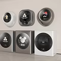 Modern Mickey Mouse Themed Washing Machines with Wall Mounted and Floor Standing Designs