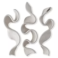 Elegant Modern Golden Spiral Wall Decor as Stylish Home Interior Accents