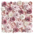 Decorative flower background wall 3d model