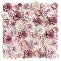 Decorative flower background wall 3d model