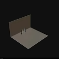 Modern Black and White Gradient Vertical Curtains With Beige Wall And Smooth Texture