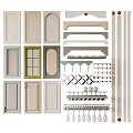 Various Kitchen Cabinet Doors Decorative Trim And Glass Holder In Modern Styles