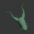 Modern Green Frog Shaped Decorative Furniture Piece For Home Decor