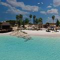 Modern Beach Resort Beach Sandpit 3d model