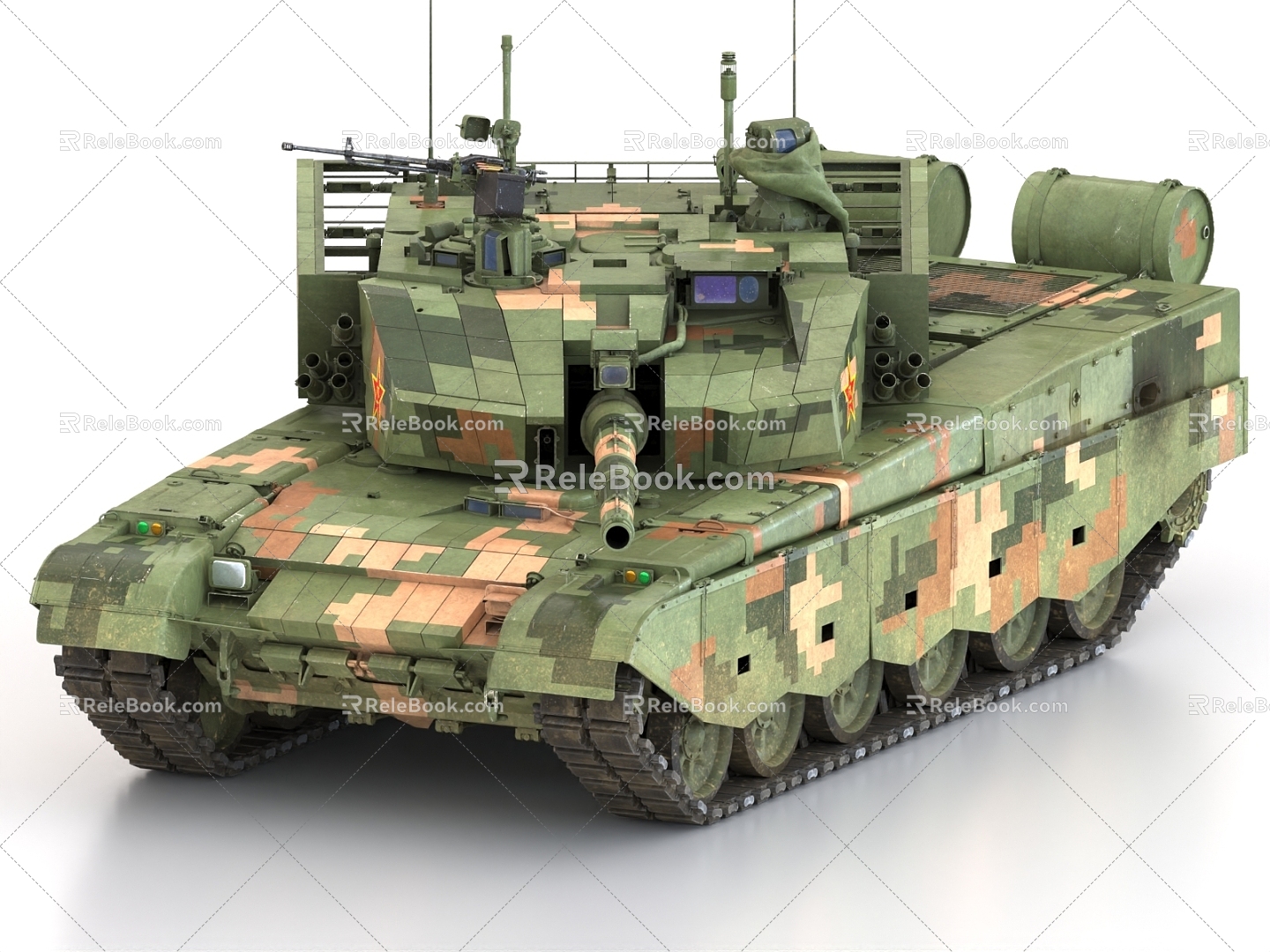 Type 99A Main Battle Tank 3d model