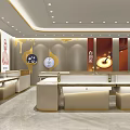 Luxury Jewelry Store Exterior Design With Golden Facade And Elegant Glass Display Cases
