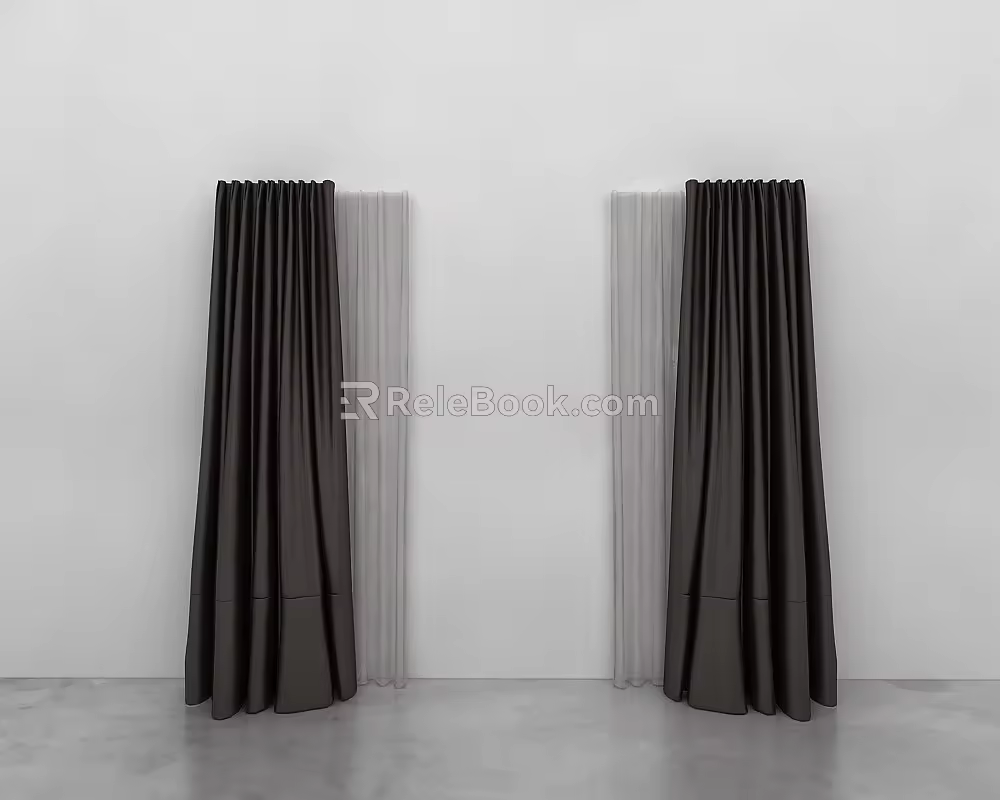 Curtains 3d model