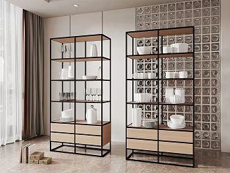 Modern Storage Rack 3d model