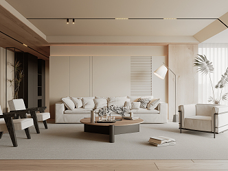 modern living room home living room 3d model