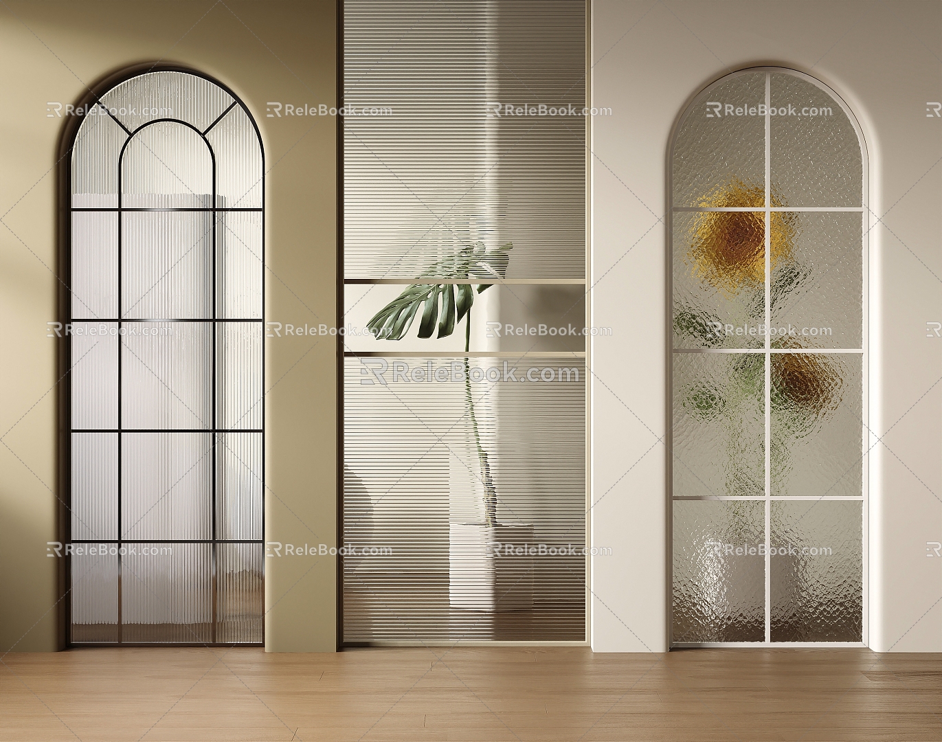 Glass partition 3d model