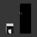 Modern Home Electronic Appliances Collection With Refrigerator Microwave Speakers And Chargers