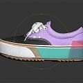 Cloth Shoes Flat Shoes Canvas Shoes Old Cloth Shoes 3d model