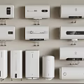 Various Different Models White Wall Mounted Electric Water Heaters For Home Use