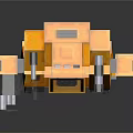 modern robot voxel robot 3d model