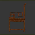 Classic Traditional Chinese Wooden Chair With Intricate Carved Backrest And Armrests