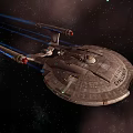 Two Detailed Sci Fi Spaceship Models With Classic Design And Textured Surface