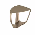 Modern Functional Table With Geometric Metallic Legs And Textured Surface Design 3d model