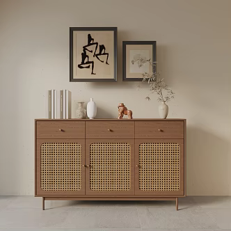 Modern Entrance Cabinet 3d model