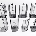 Modern Shower Sauna Enclosures Featuring Glass Panels And Various Design Styles