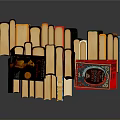 Stacked Hardcover Books With Colorful Spines And Various Titles