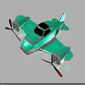Futuristic Turquoise Spacecraft With Black Cockpit And Red Propellers For Cosmic Exploration