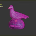 Small Handcrafted Seagull Decorative Figurine With WADYSLAVOWO Inscription On Base