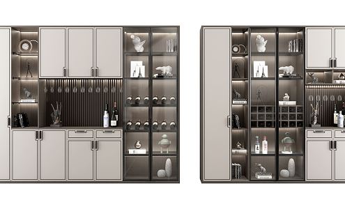 New Chinese Wine Cabinet 3d model