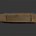 Rustic Handcrafted Wooden Container With Textured Surface And Rectangular Shape