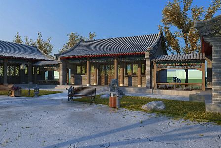 Chinese-style Ancient Building 3d model