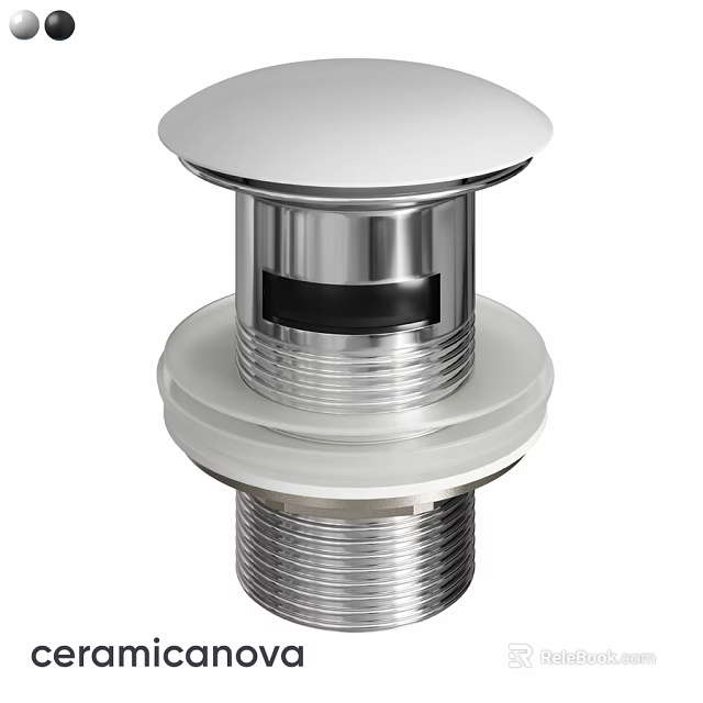Silver Metal Decorative Ornament Set With Multi Layered Threaded Modern Minimalist Design 3d model 