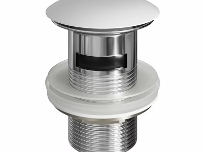 Silver Metal Decorative Ornament Set With Multi Layered Threaded Modern Minimalist Design 3d model