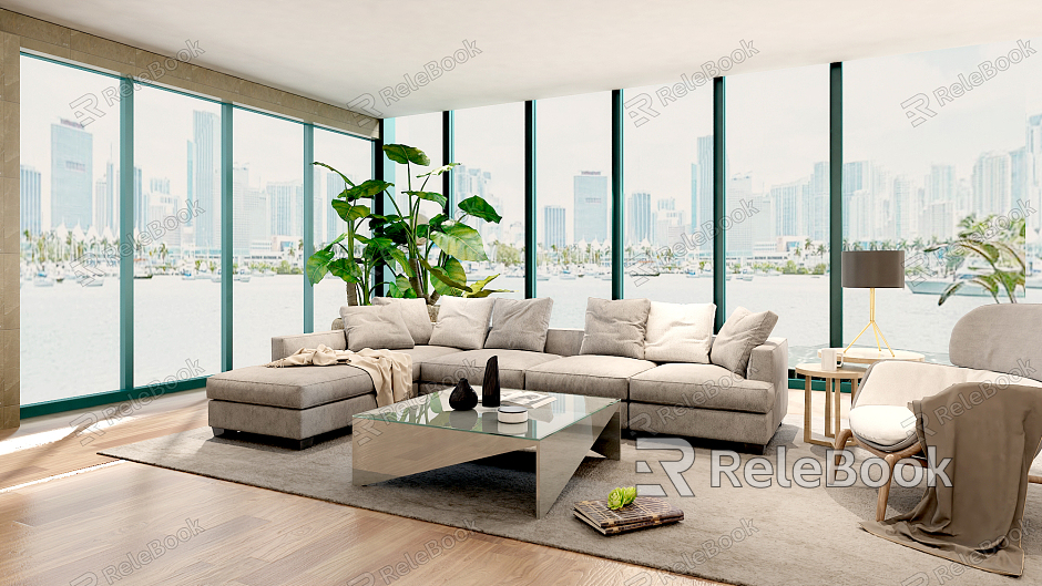 modern living room model